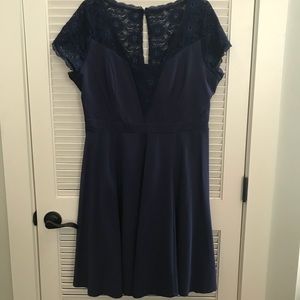 Torrid Blue Lace Dress